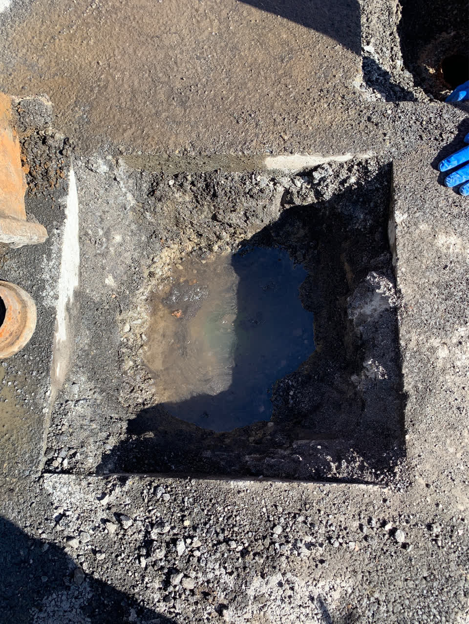The photograph attached to this water supply report