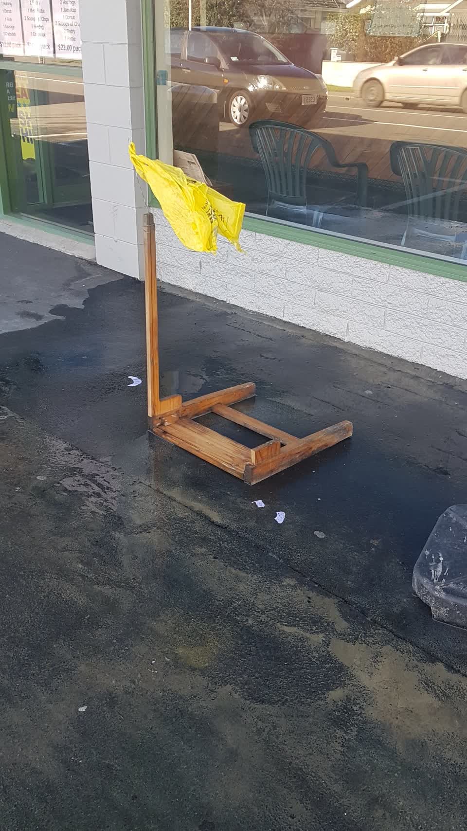 The photograph attached to this flooding report