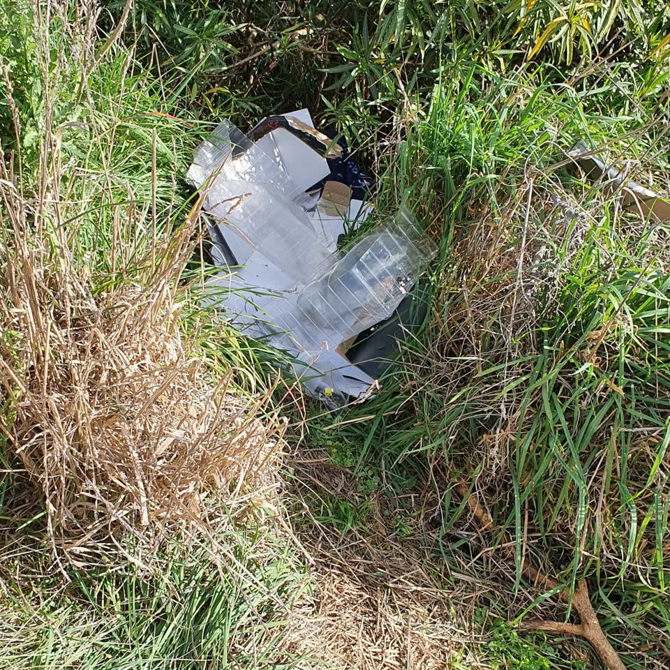 The photograph attached to this rubbish/recycling report