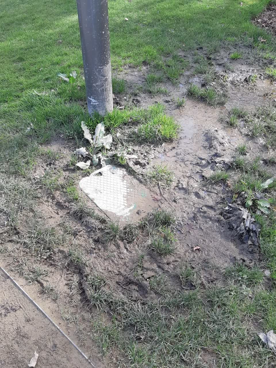 The photograph attached to this flooding report