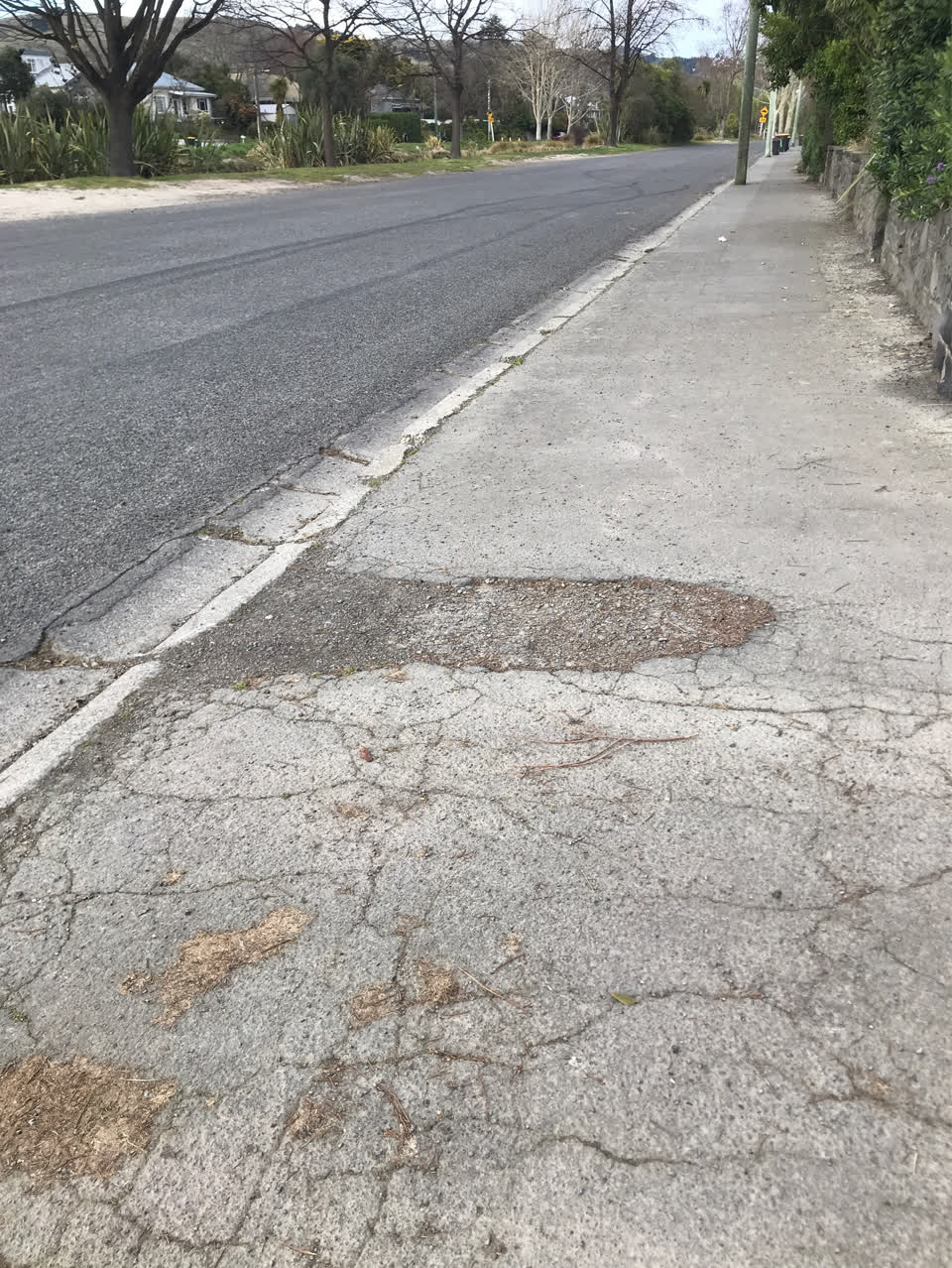 The photograph attached to this roading/streets report