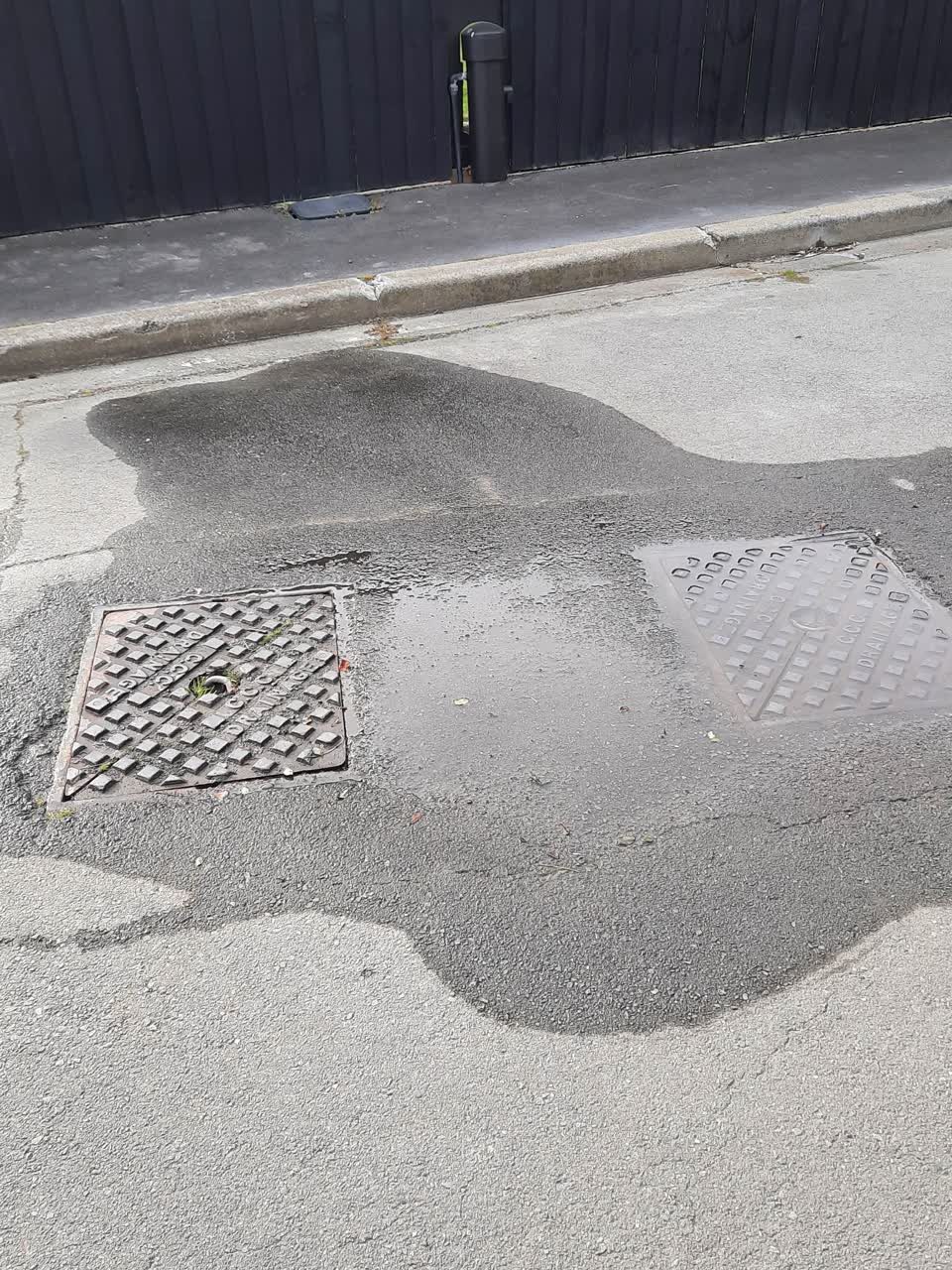 The photograph attached to this wastewater/stormwater report