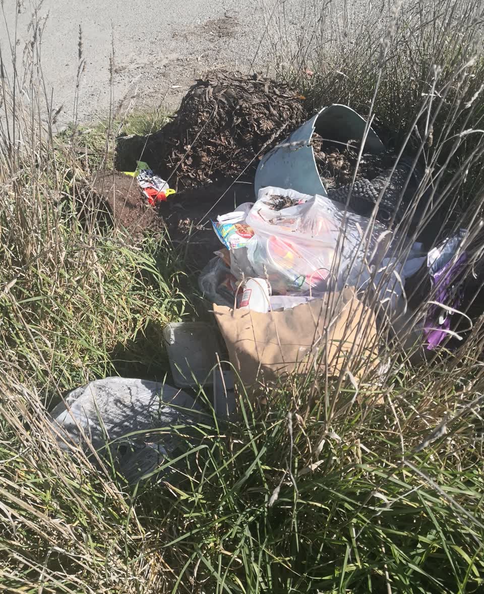 The photograph attached to this rubbish/recycling report