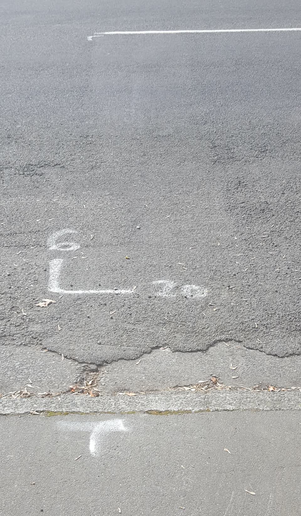 The photograph attached to this roading/streets report