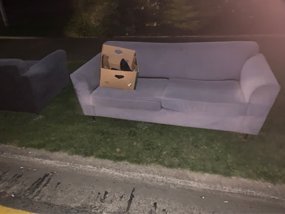 The photograph attached to this rubbish/recycling report