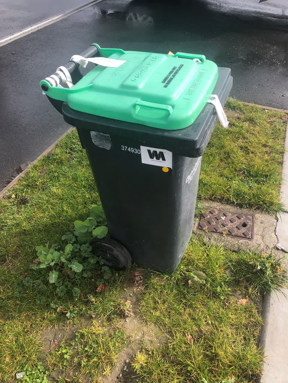 The photograph attached to this rubbish/recycling report