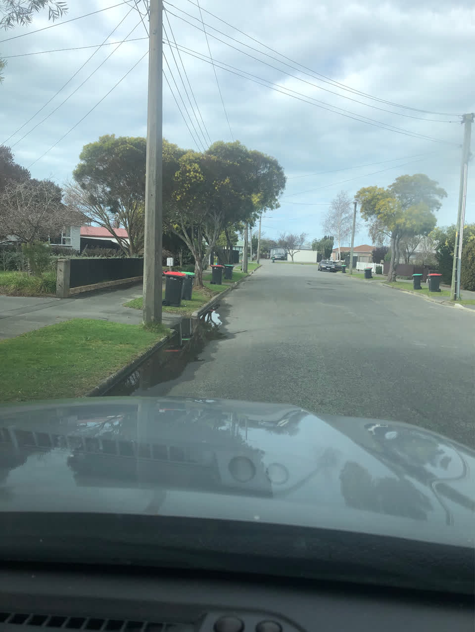 The photograph attached to this flooding report