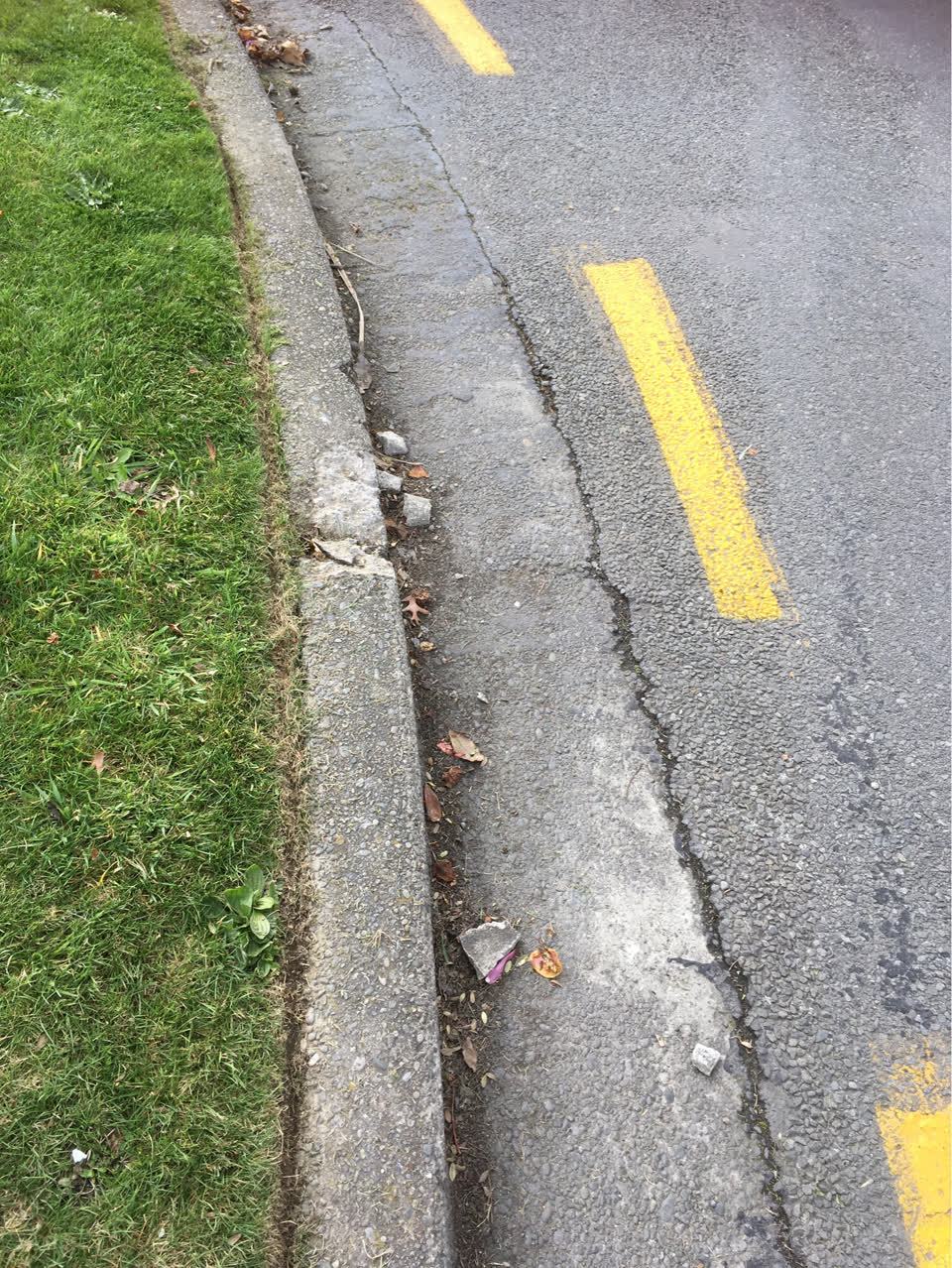 The photograph attached to this roading/streets report