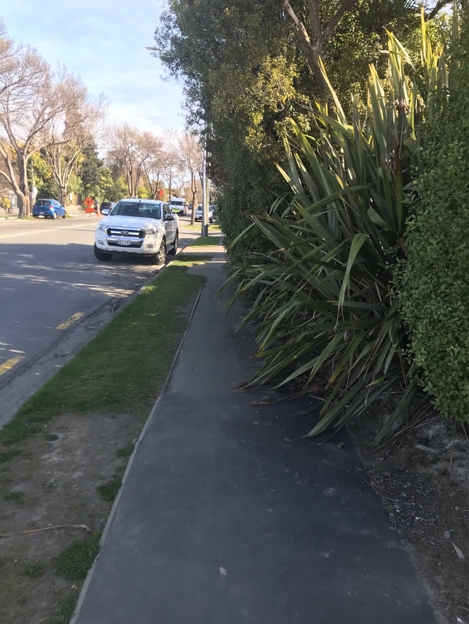 The photograph attached to this roading/streets report