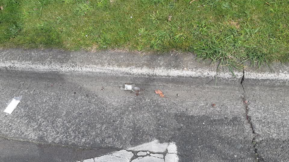 The photograph attached to this roading/streets report