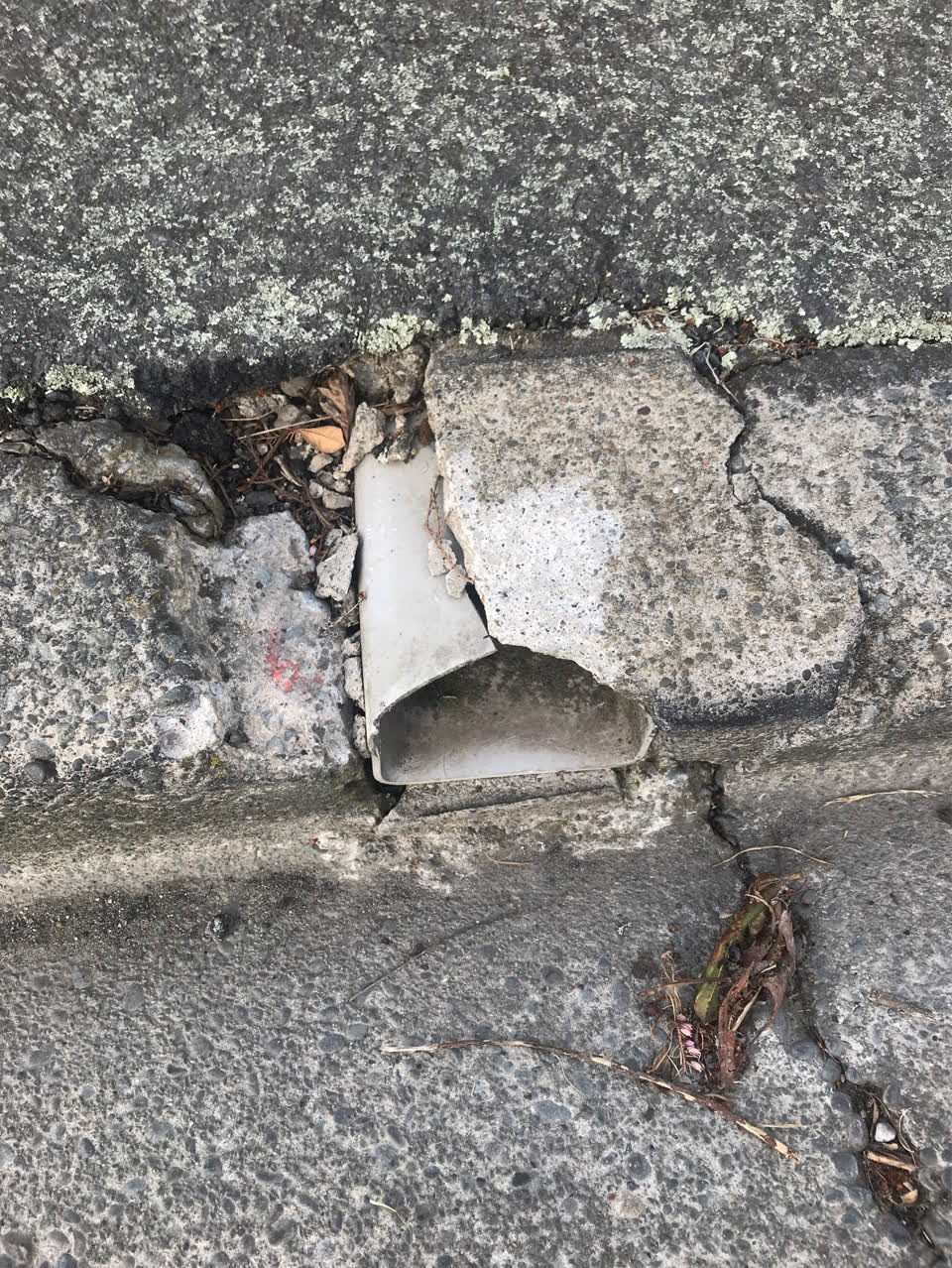 The photograph attached to this wastewater/stormwater report