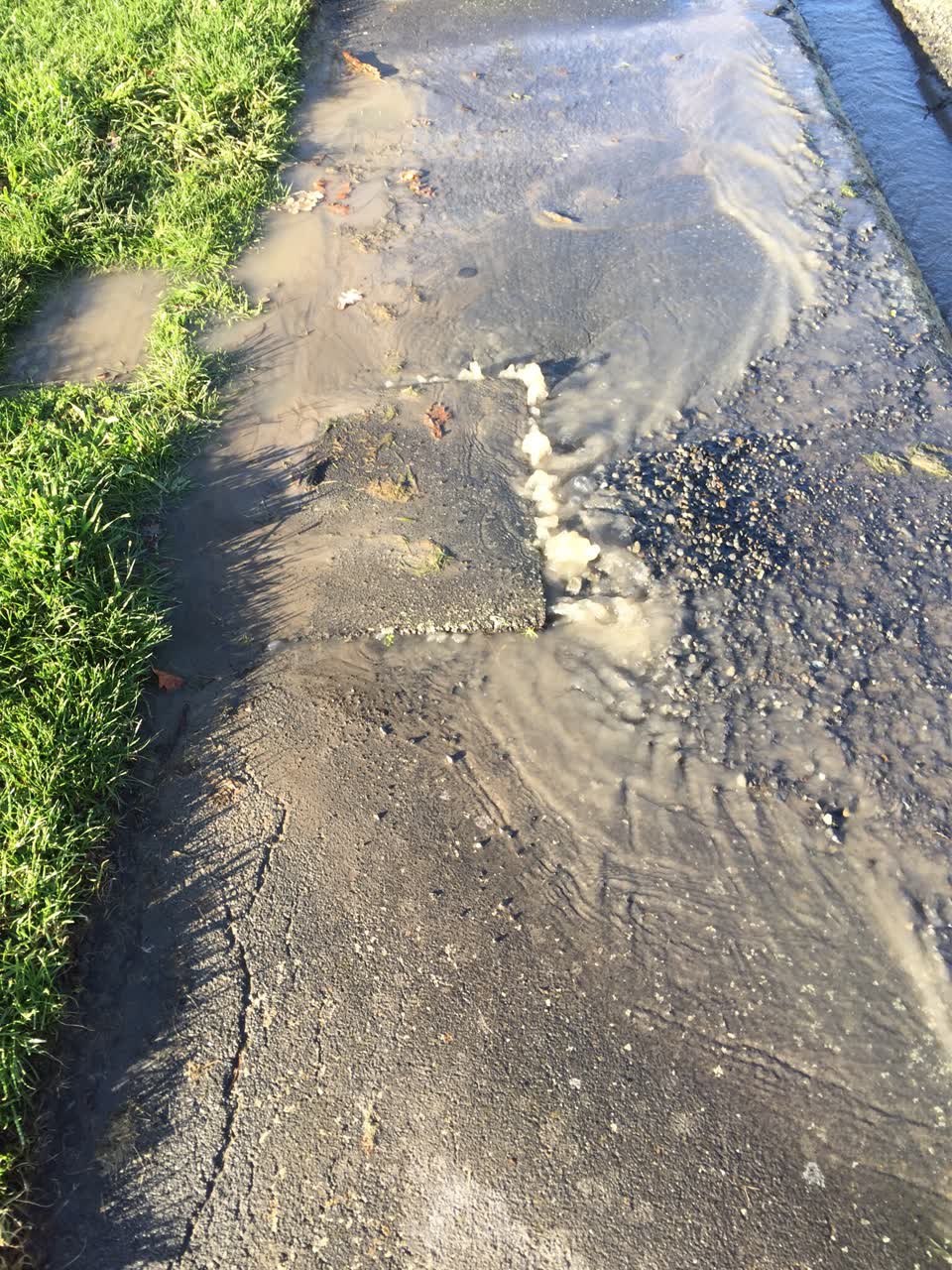 The photograph attached to this wastewater/stormwater report