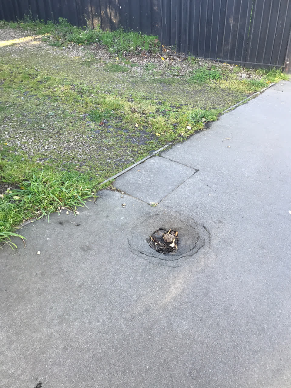 The photograph attached to this roading/streets report