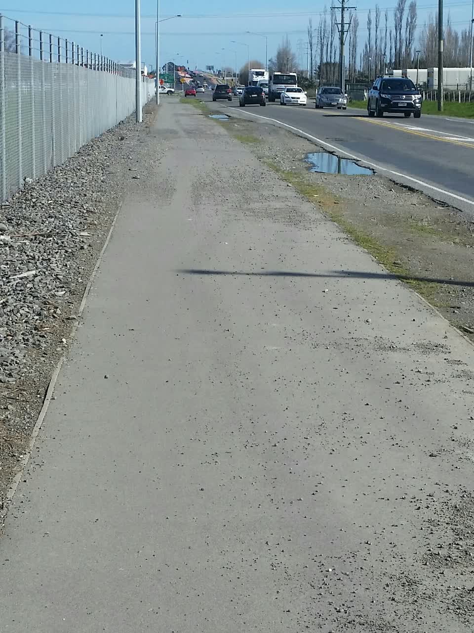 The photograph attached to this roading/streets report