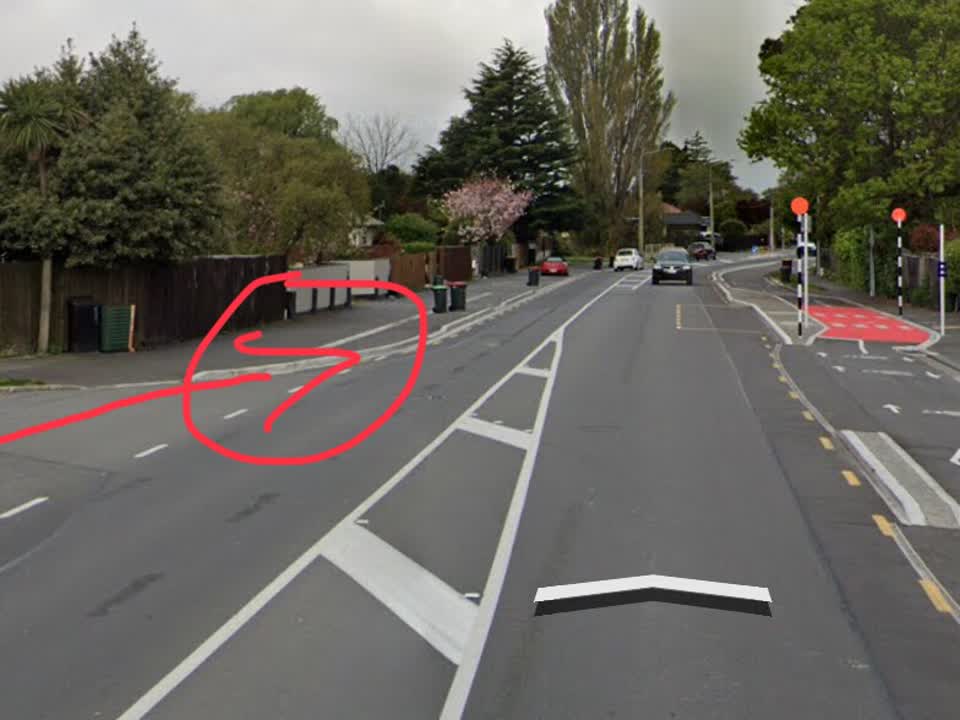 The photograph attached to this roading/streets report