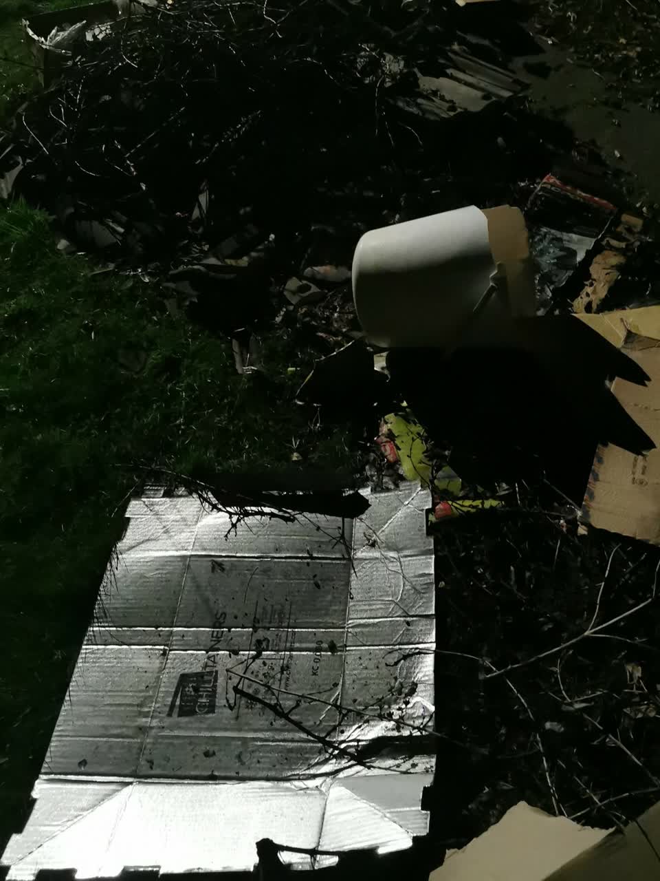 The photograph attached to this rubbish/recycling report