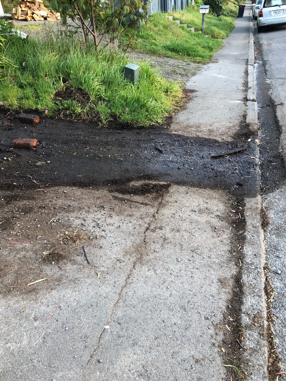The photograph attached to this flooding report