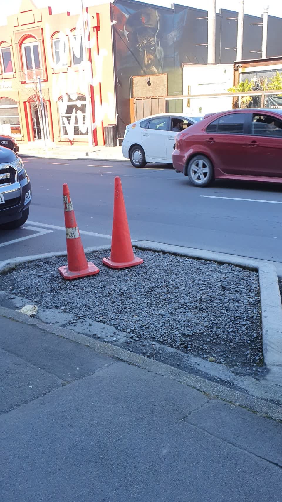 The photograph attached to this roading/streets report