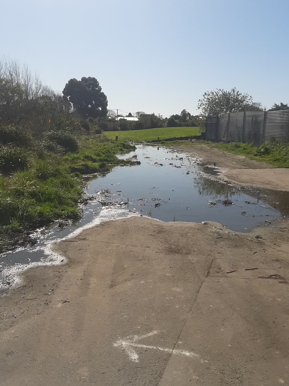 The photograph attached to this water supply report