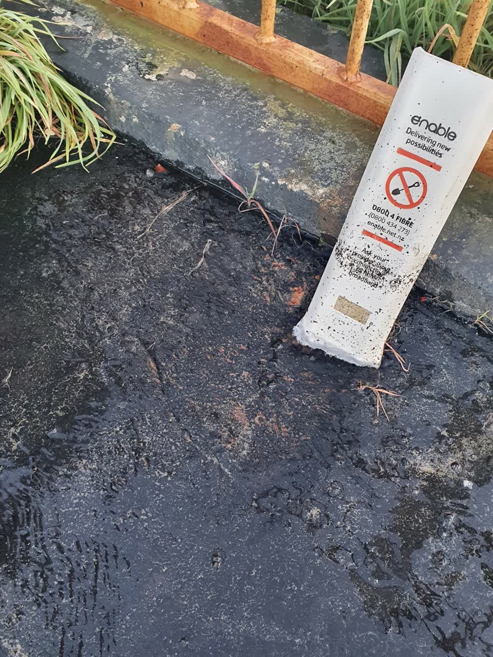 The photograph attached to this water supply report