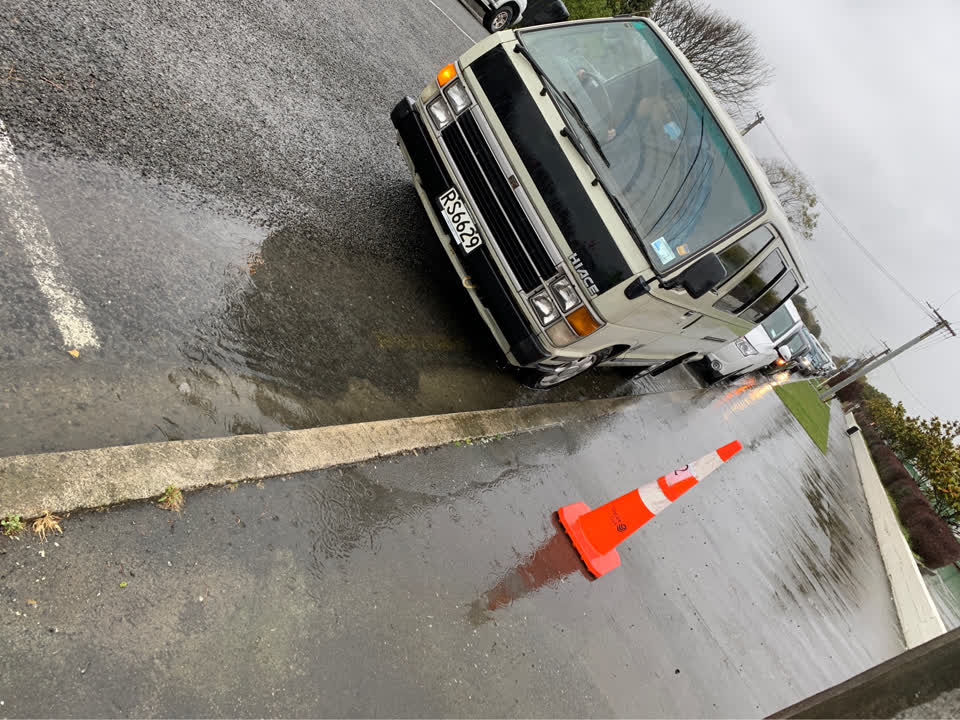 The photograph attached to this wastewater/stormwater report