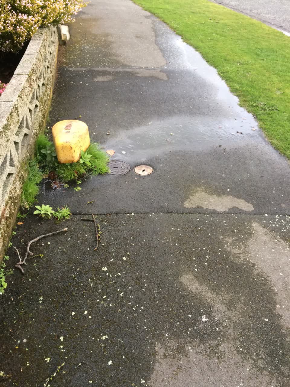 The photograph attached to this water supply report