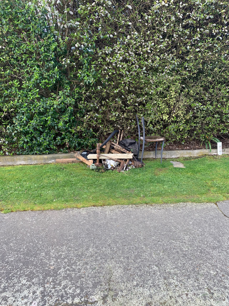 The photograph attached to this rubbish/recycling report