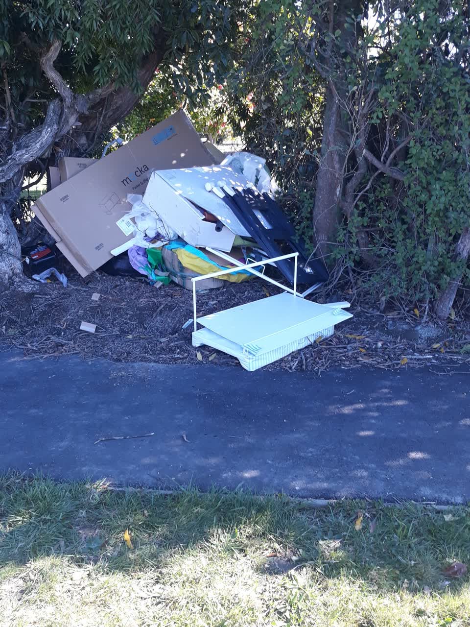 The photograph attached to this rubbish/recycling report