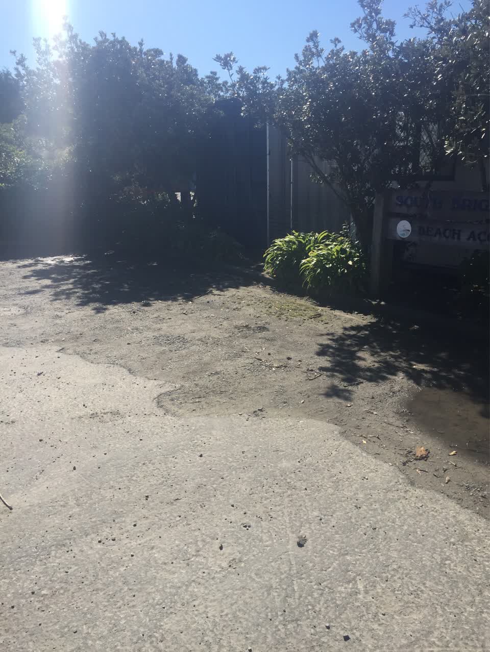 The photograph attached to this roading/streets report
