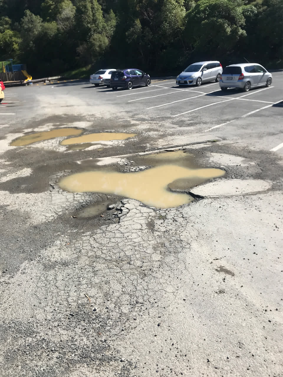 The photograph attached to this roading/streets report