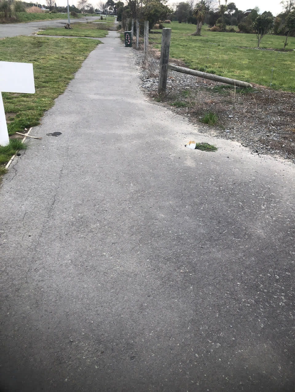 The photograph attached to this roading/streets report