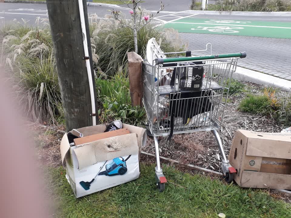 The photograph attached to this rubbish/recycling report