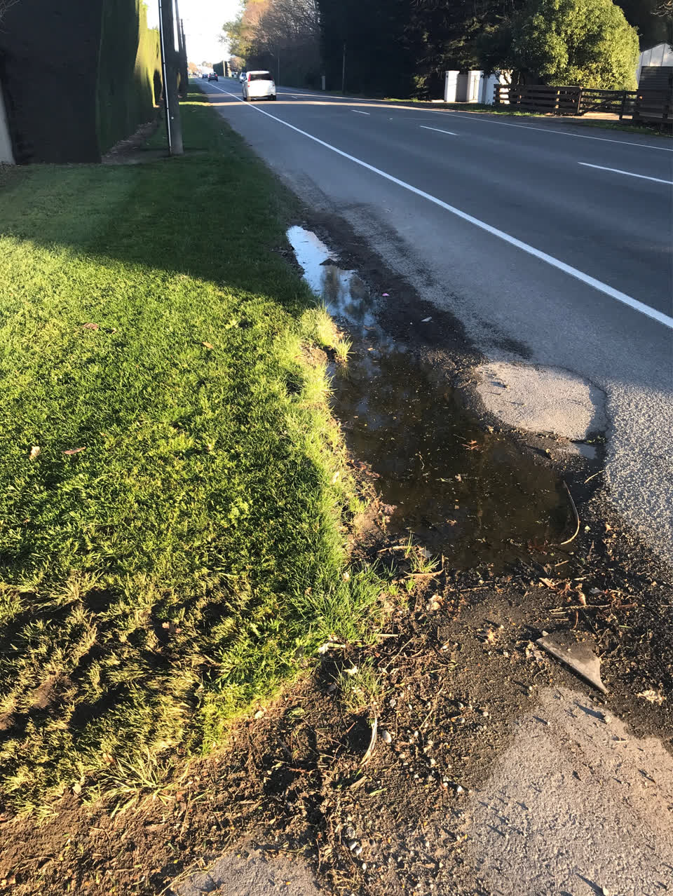 The photograph attached to this roading/streets report