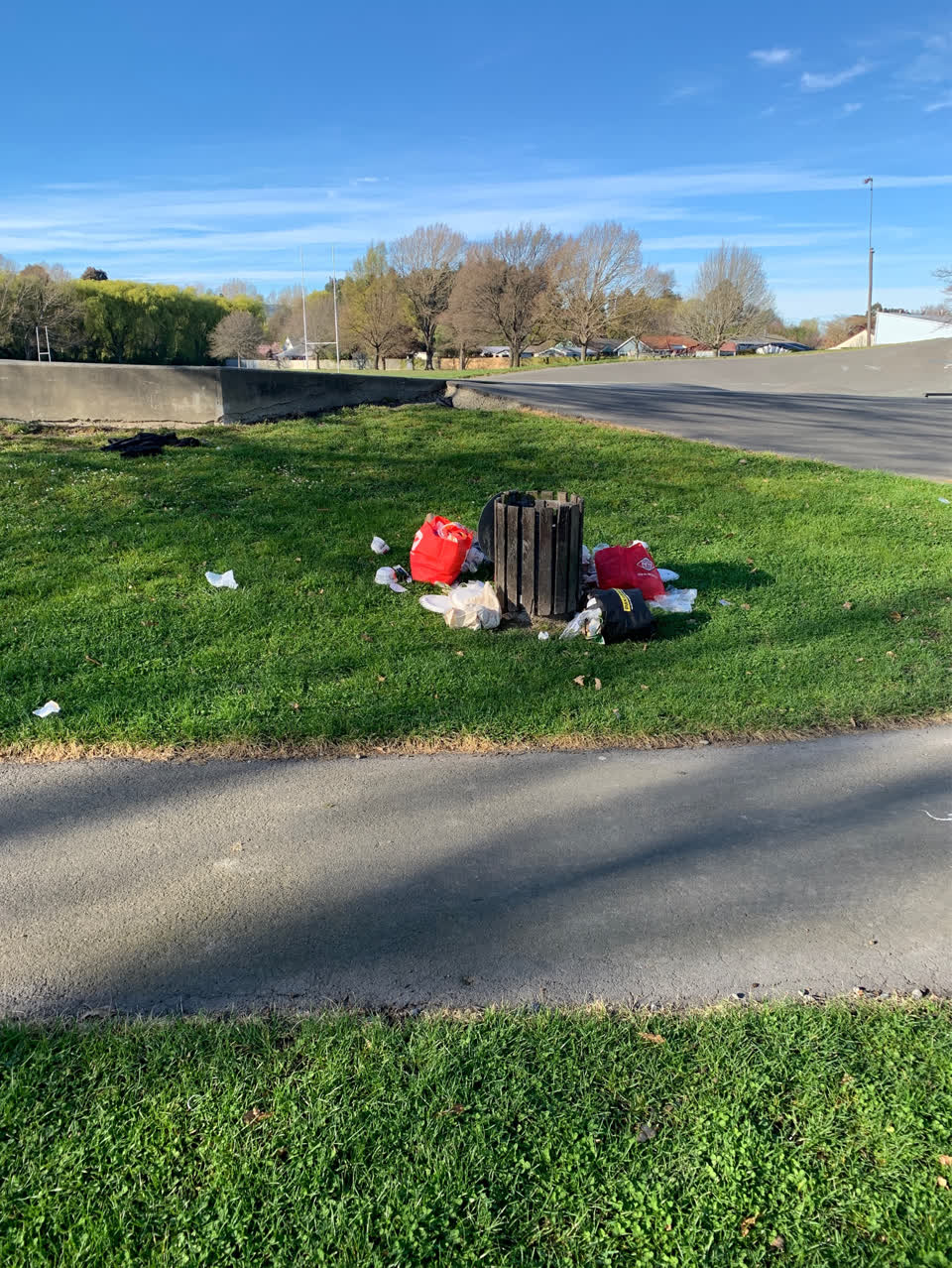 The photograph attached to this rubbish/recycling report