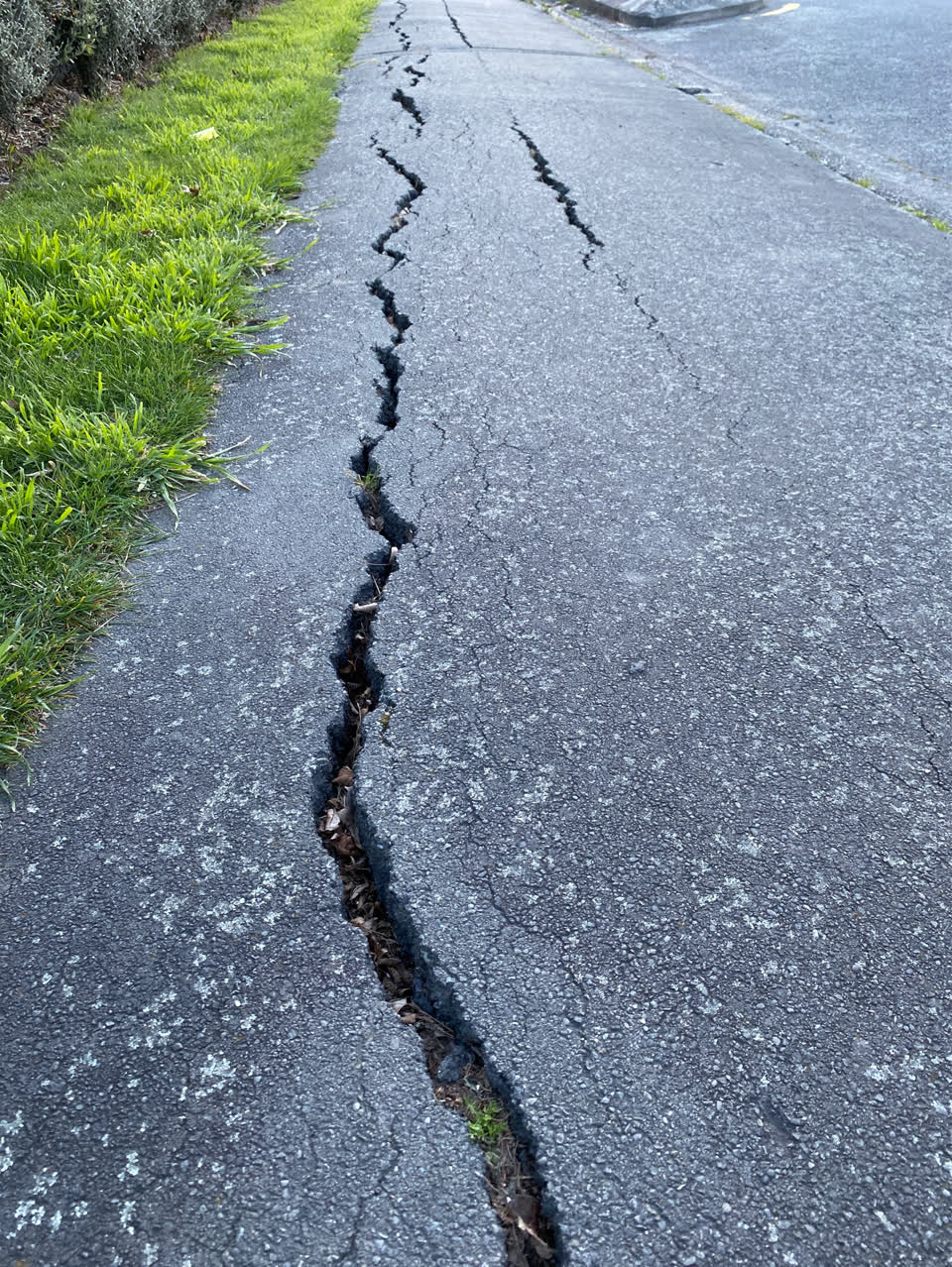 The photograph attached to this roading/streets report
