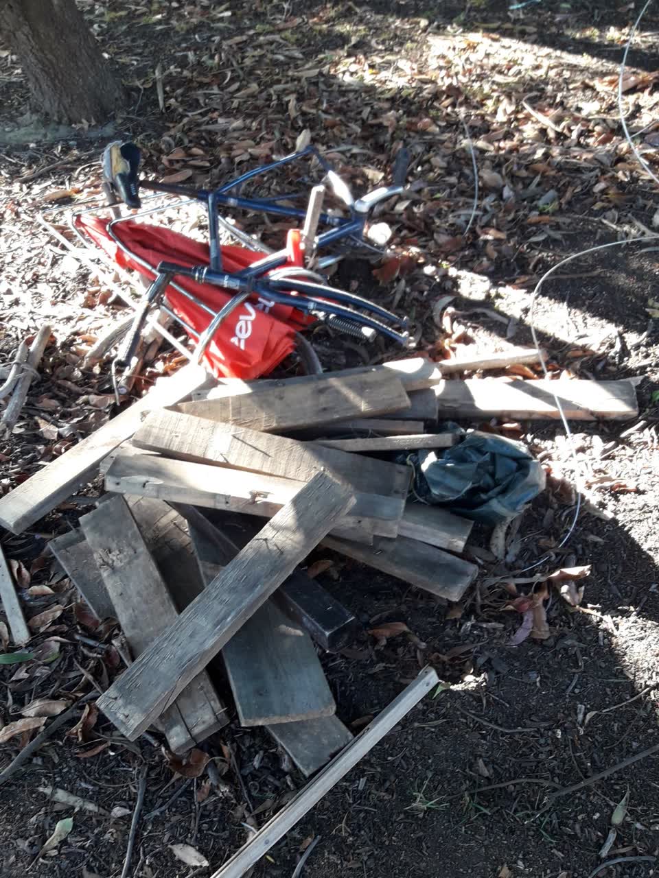 The photograph attached to this rubbish/recycling report