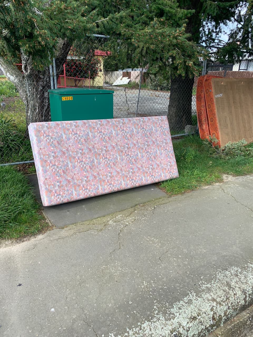 The photograph attached to this rubbish/recycling report