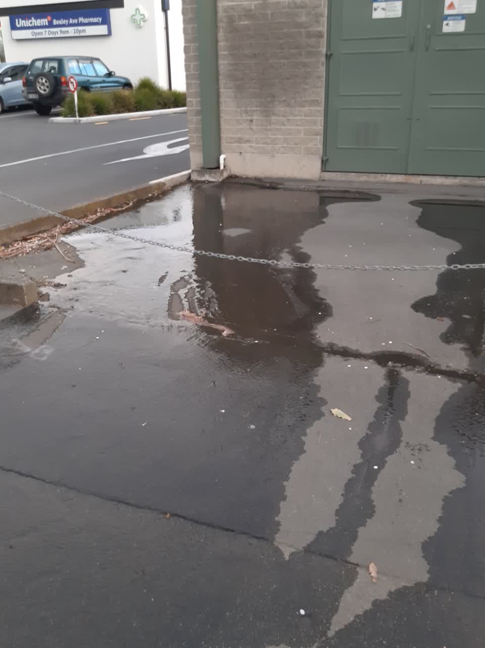 The photograph attached to this wastewater/stormwater report