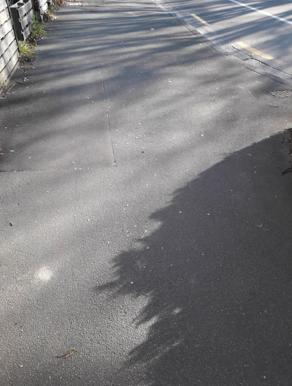 The photograph attached to this roading/streets report