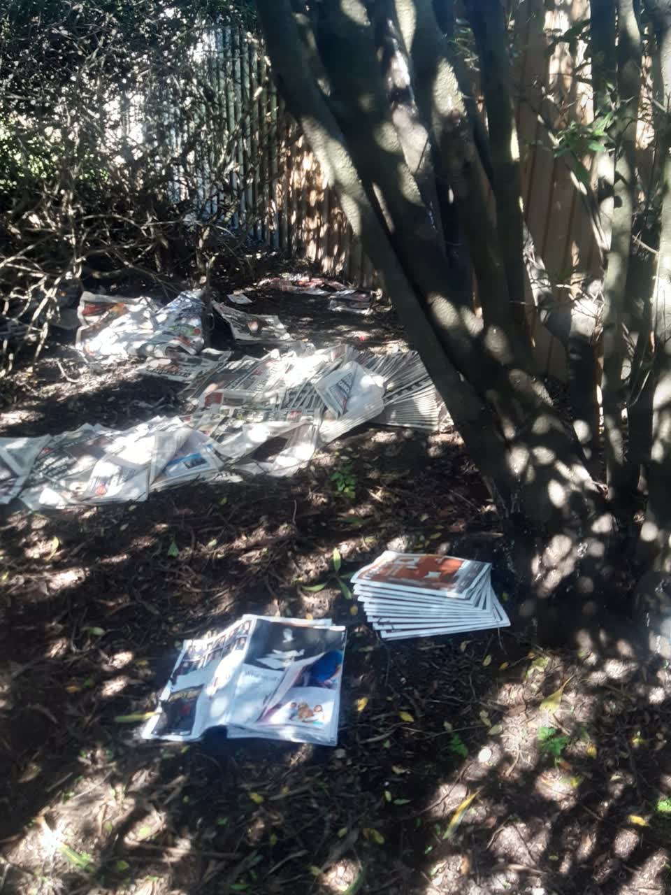 The photograph attached to this dumped rubbish report