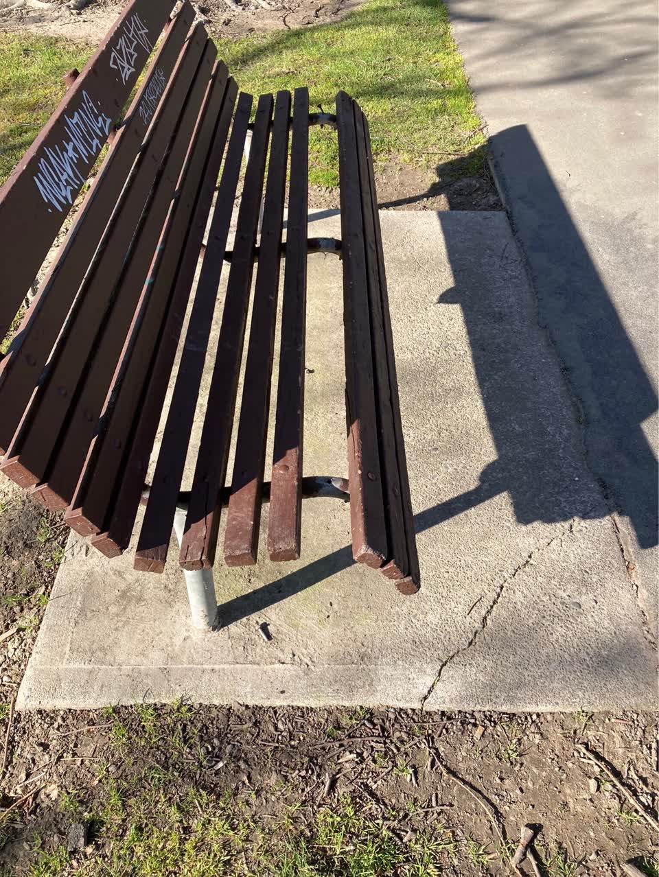 The photograph attached to this vandalism - general report