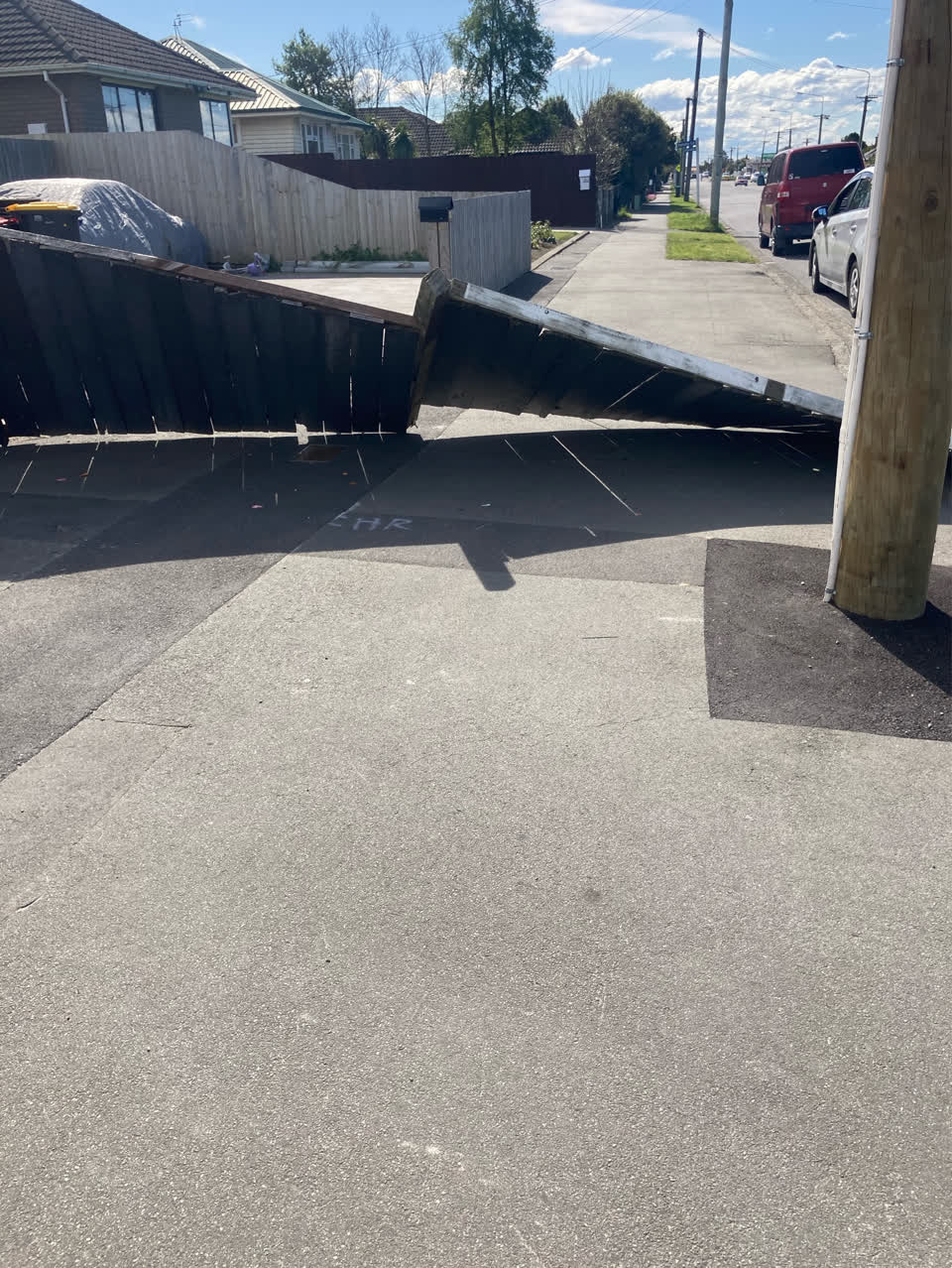 The photograph attached to this pavement - general report