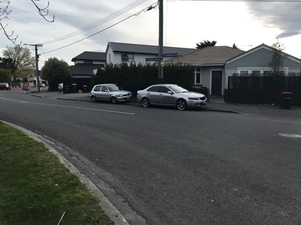 The photograph attached to this parking - illegal report