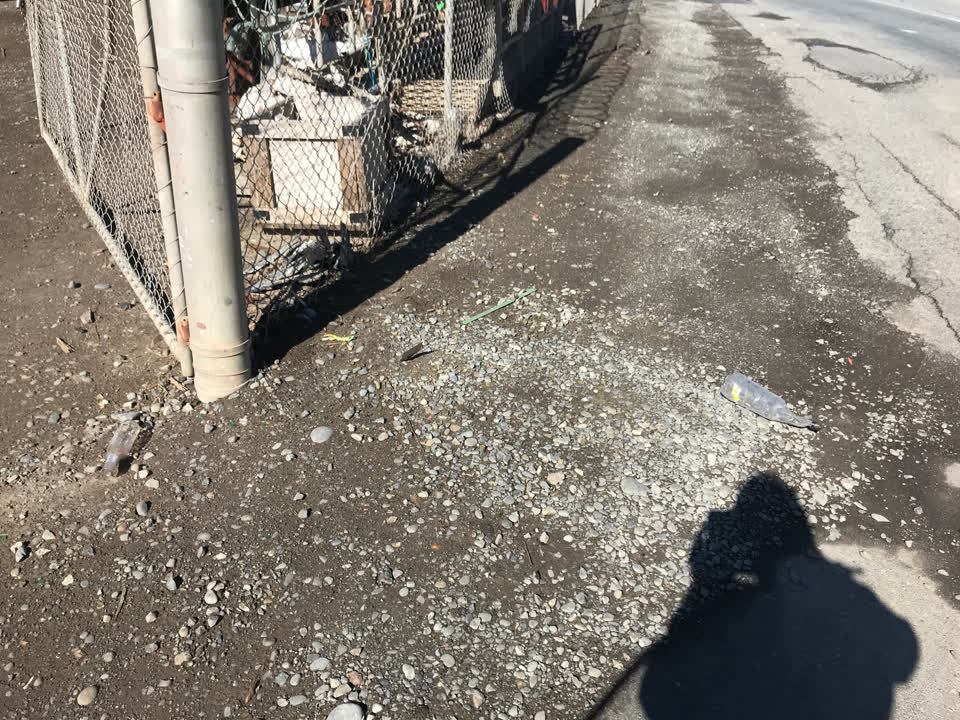 The photograph attached to this litter report