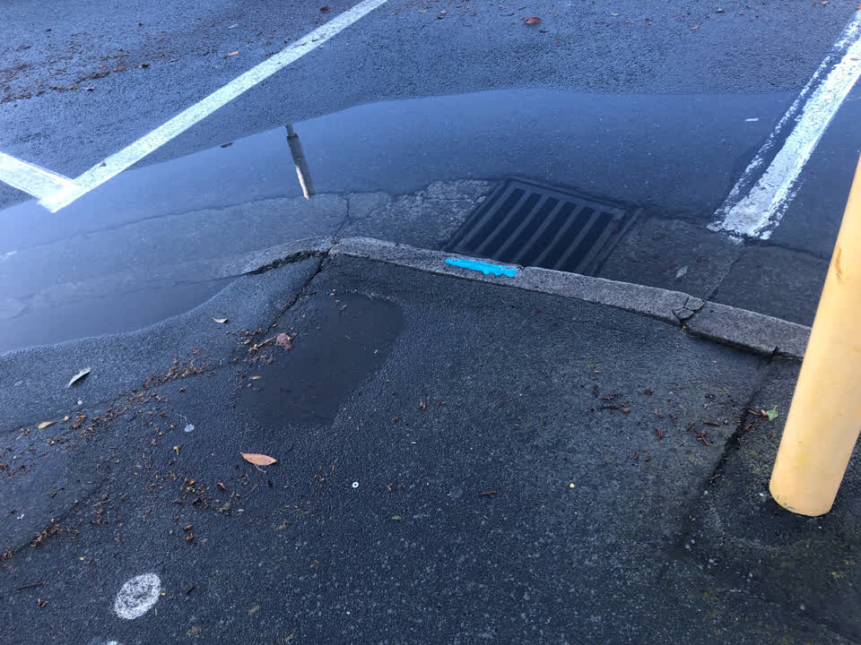 The photograph attached to this wastewater/stormwater report