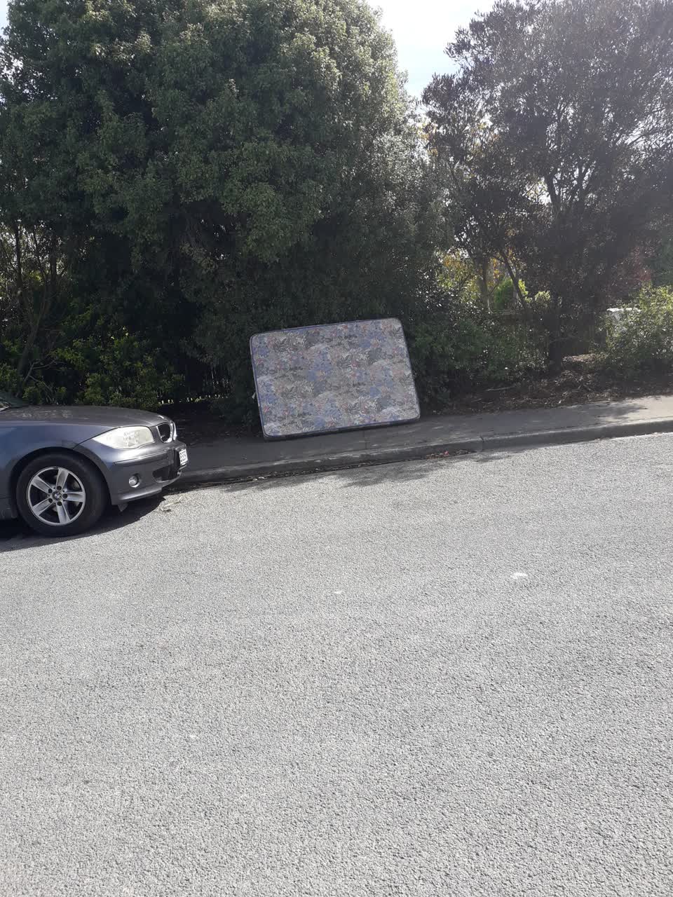 The photograph attached to this dumped rubbish report