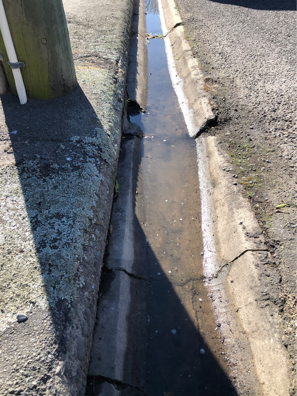 The photograph attached to this wastewater/stormwater report