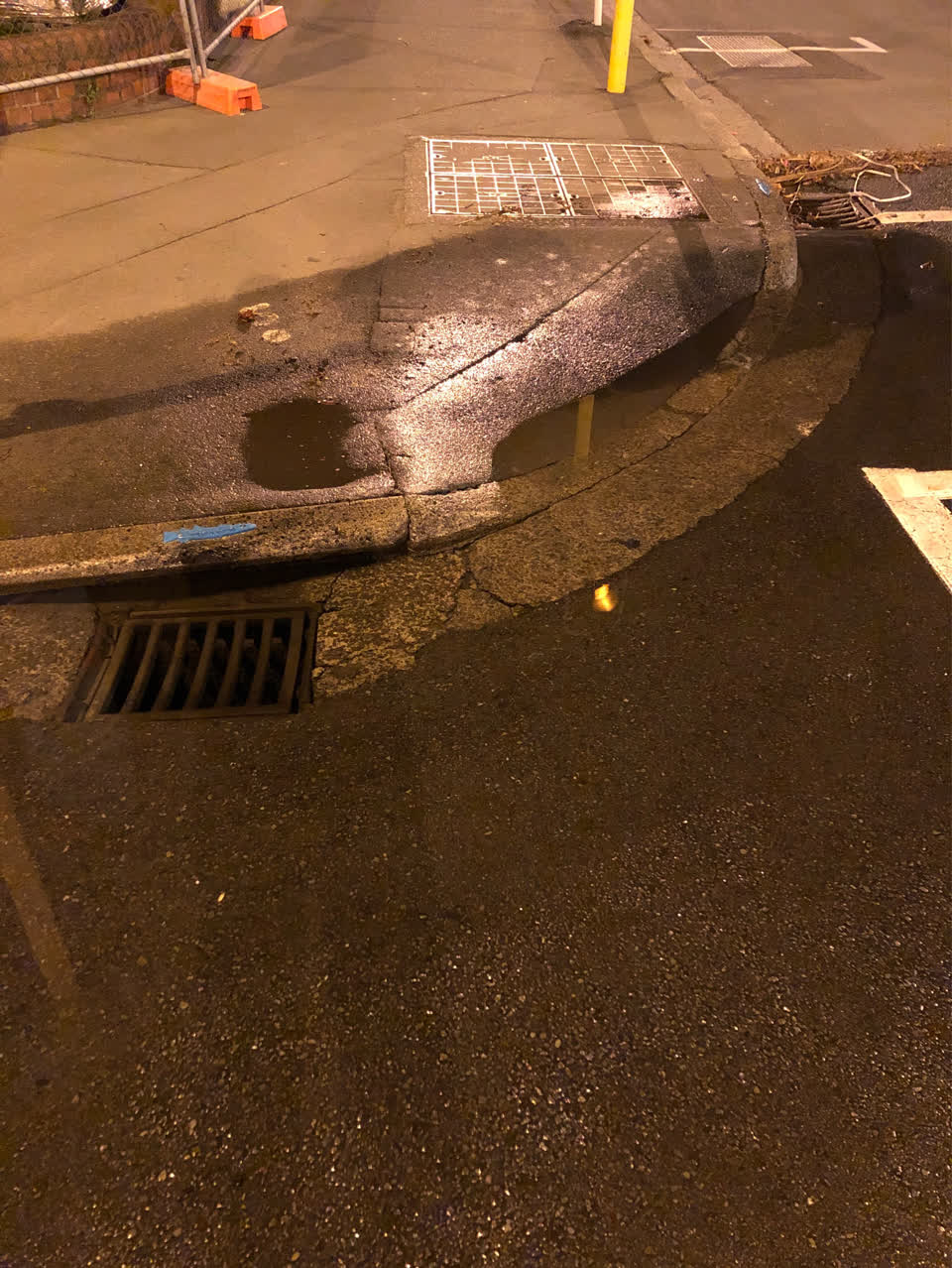 The photograph attached to this flooding report