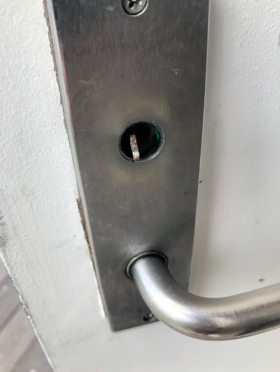 The photograph attached to this public toilet report