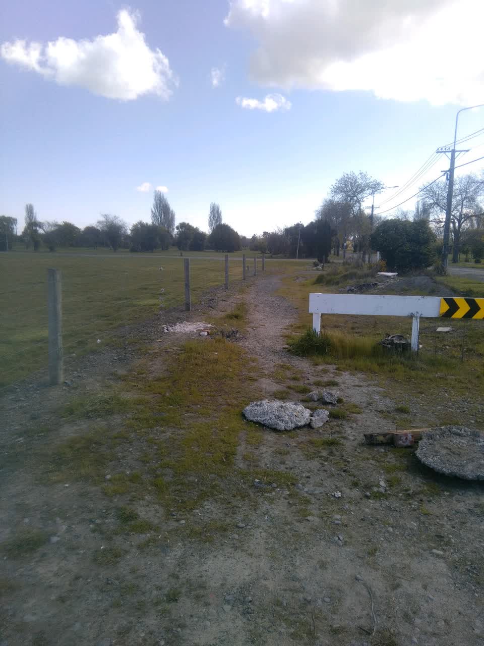 The photograph attached to this damaged road report
